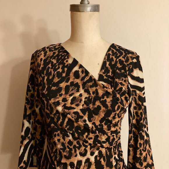 ADRESSING WOMAN Animal Print Dress - Picture 3 of 4